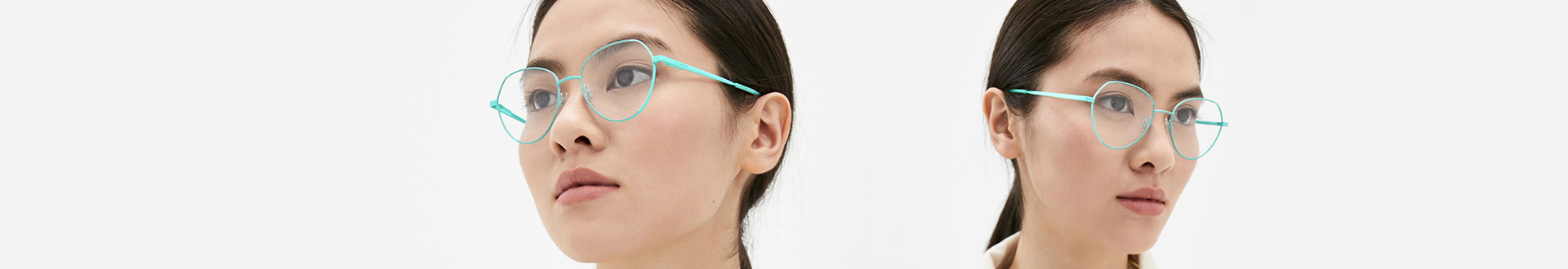 Eyeglasses: Teal Frame
