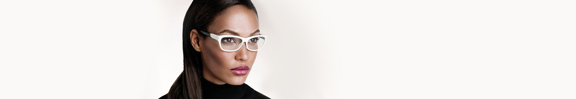 Eyeglasses: White Frame