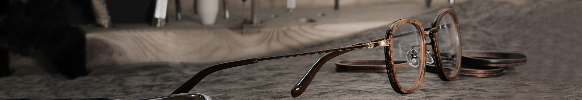 Gold & Wood Eyeglasses & Frames