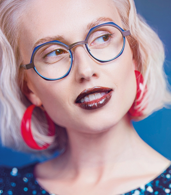 J. F. Rey JF3097 Blue-Lilac eyeglasses