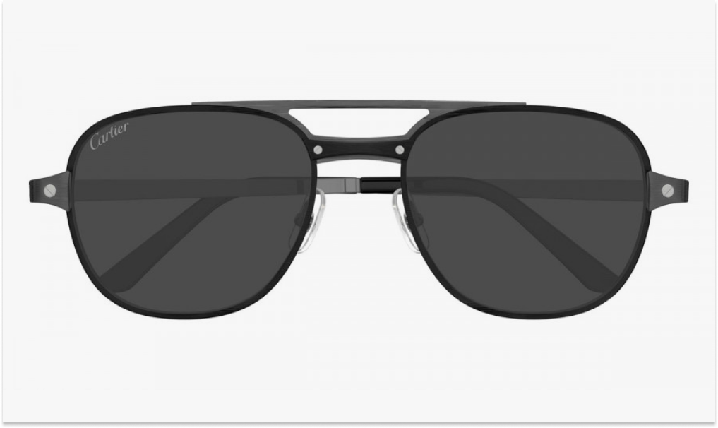 Cartier CT0477S 002 56 Black-Gunmetal Santos de Cartier