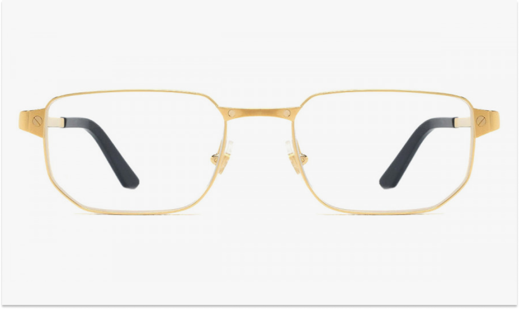 Cartier CT0481O 001 53 Gold Santos de Cartier