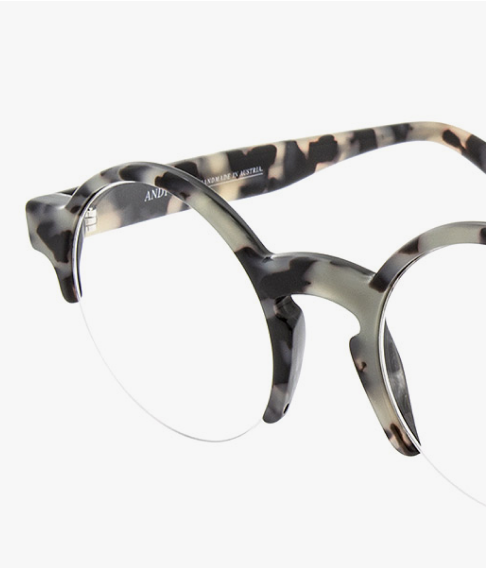 Andy Wolf round semi-rimless glasses 4554