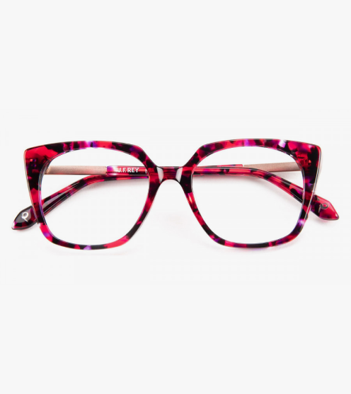 J. F. Rey PA092 Demi Red Plum/Satin Pink Gold