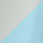 Silver Satin/Bright Blue