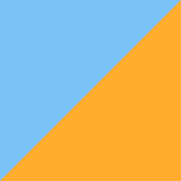 Transparent Blue/Transparent Orange