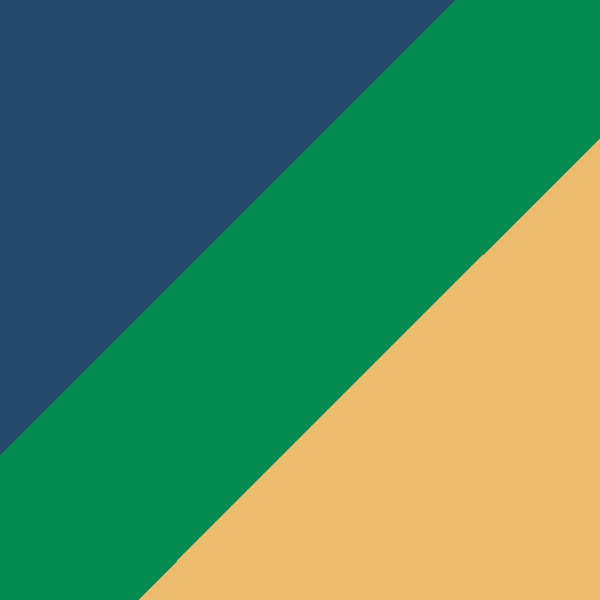Navy Blue/Green/Gold Satin