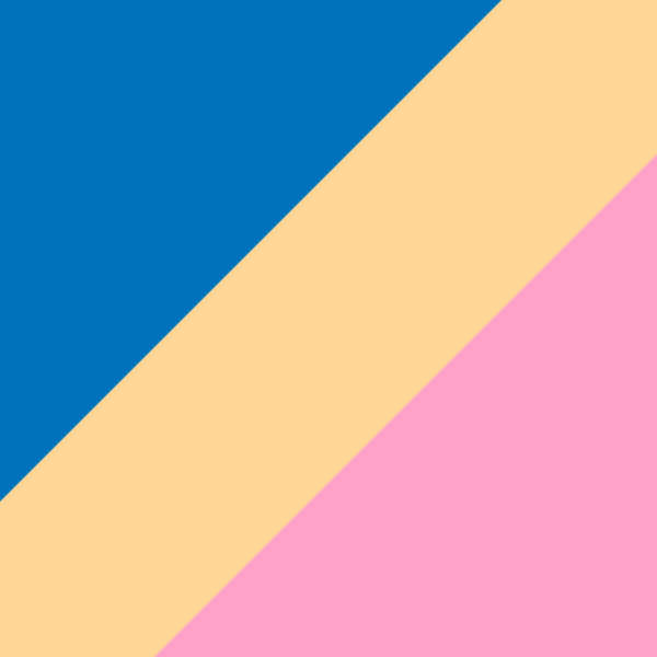Blue Indigo/Pink and Gold