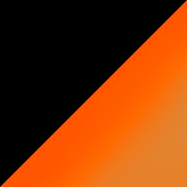 Matte Black / Brown Mirrored Orange