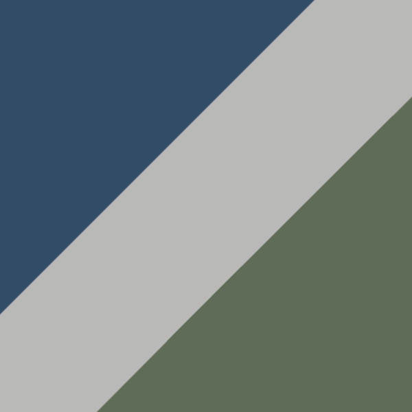 Blue on Rubber Gray / Dark Green
