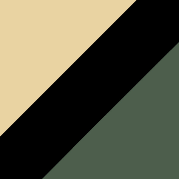 Gold/Black / Solid Green
