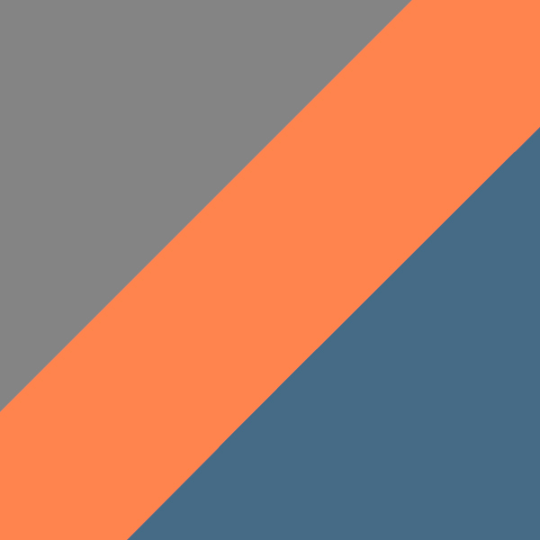 Gray on Orange / Dark Blue Mirrored
