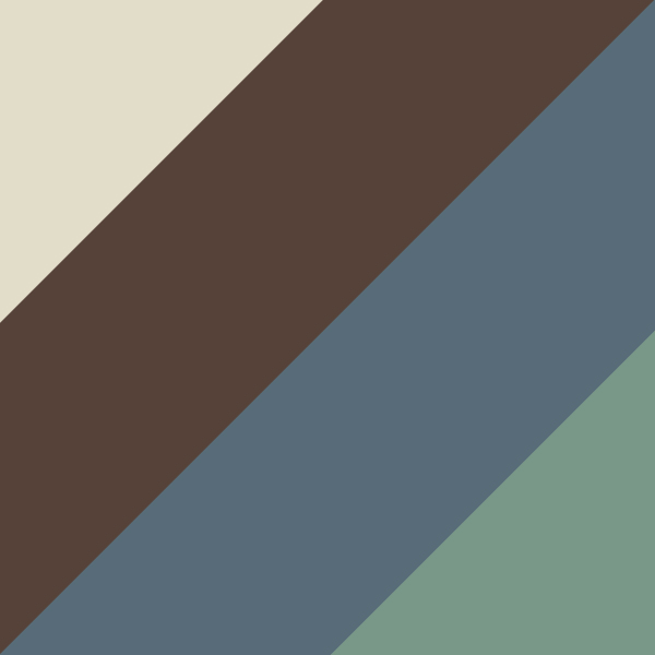 Ivory Brown Horn / Petrol Green