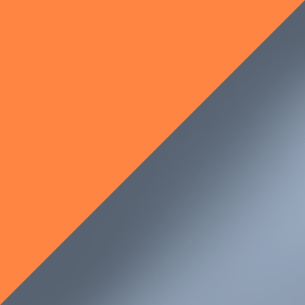 Transparent Orange / Blue/Gray