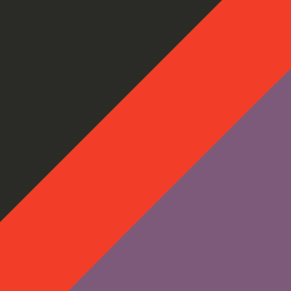 Abstract Orange/Abstract Violet / Dark Gray Mirrored Blue/Red