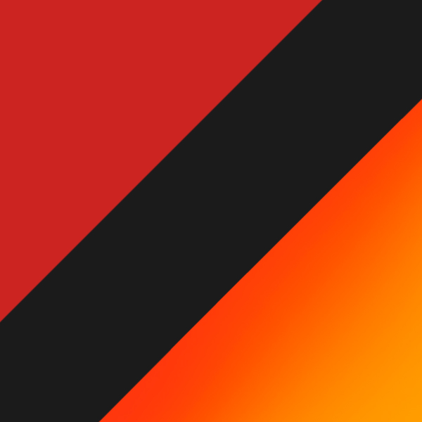 Red on Black / Orange Mirrored