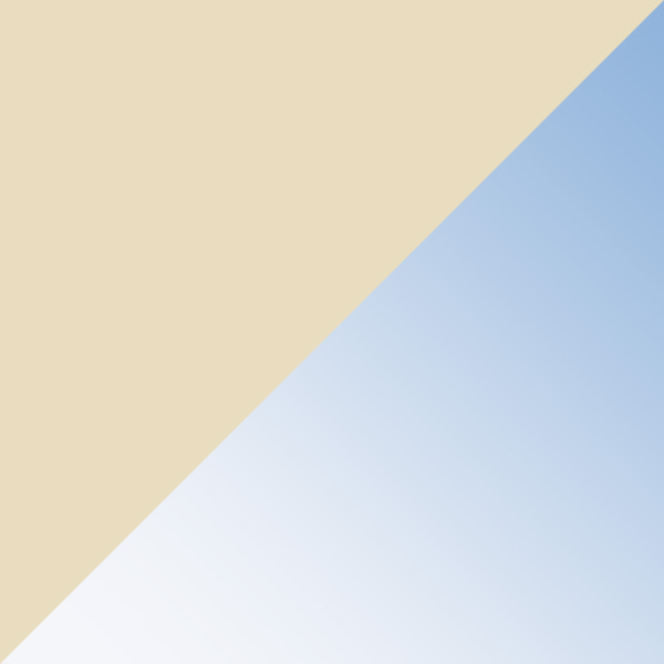 Shiny Pale Gold / Gradient Blue