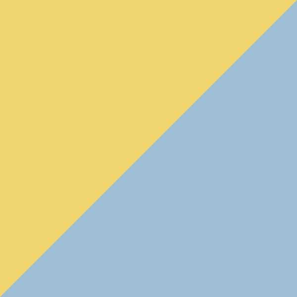 Shiny Light Yellow / Blue