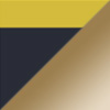 Matte Solid Dark Blue with Yellow / Hawaii Glow