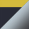 Matte Solid Dark Blue with Yellow / Hawaii Seashine