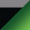 Shiny Black with Dark Silver / MAUIGreen®