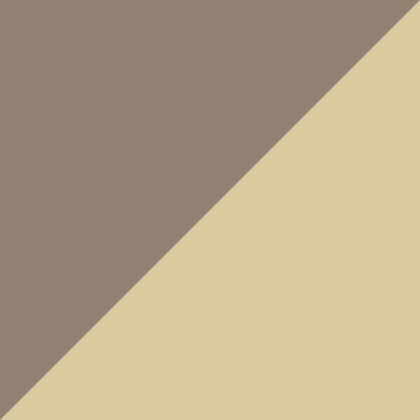 Brushed Antique Gold & Polished Light Gold Metal