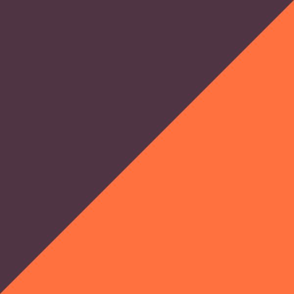 Aubergine/Orange