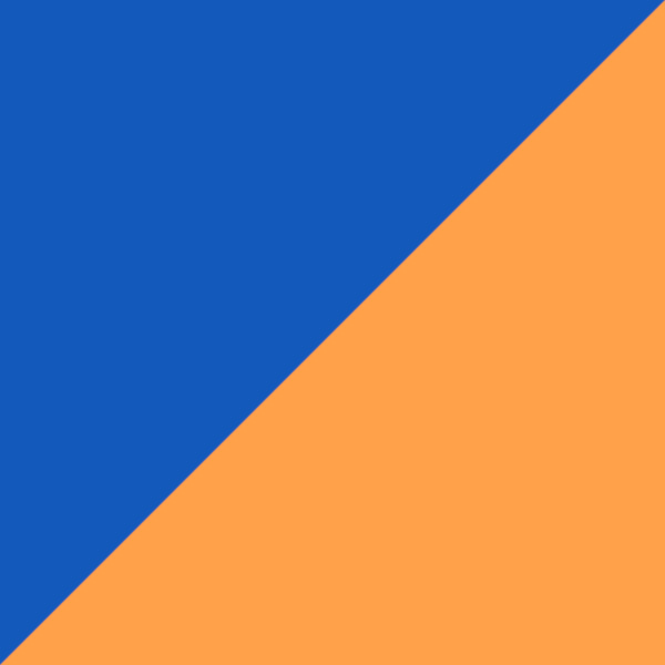 Translucent Light Blue/Translucent Orange