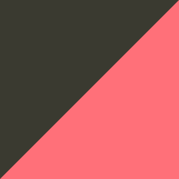 Transparent Green/Solid Coral