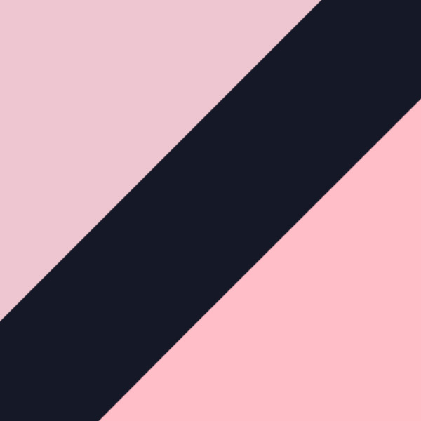 Black and Powder Pink/Powder Pink