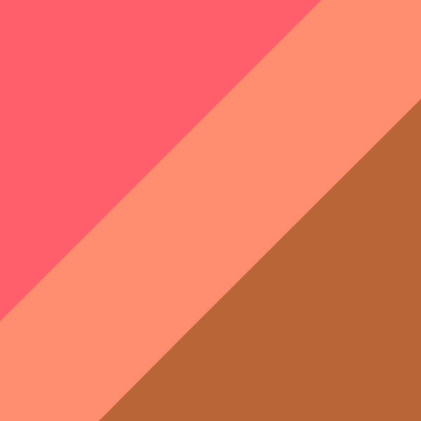 Translucent Sparkling Pink and Coral/Sudanese Brown