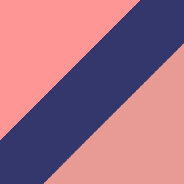 Solid Deco Rose and Solid Orchid Blue/Matte Amber Pink