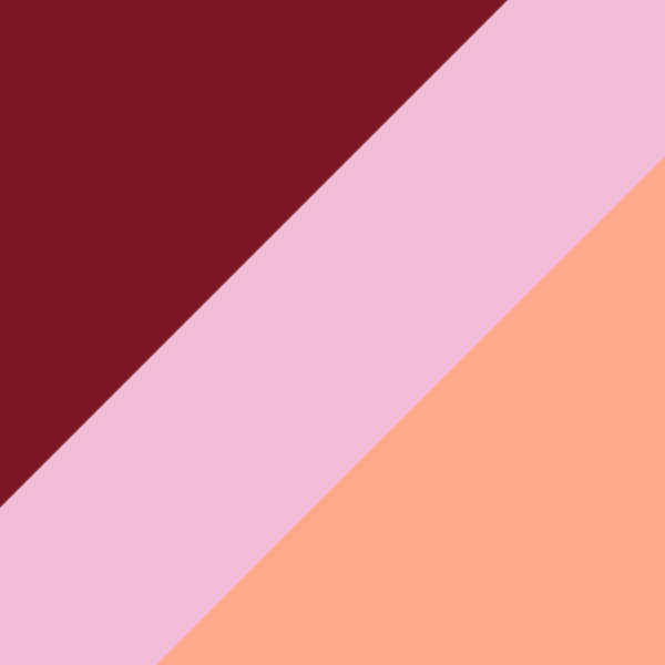 Burgundy and Holographic Oranged Pink