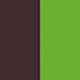 Chocolate Black Shiny/Green Fluorescent Satin