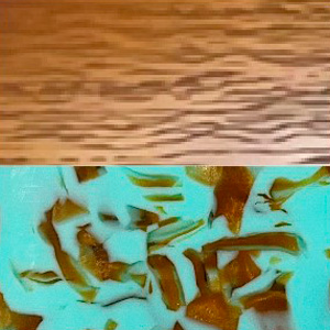 Rust Marbled Matte/Turquoise Marbled Matte