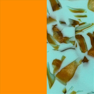 Shiny Miami Neon Orange/Matte Marbled Turquoise