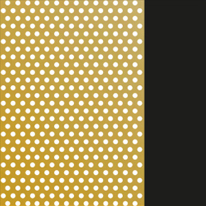 Pale Yellow Gold Polished Perforated/Shiny Black