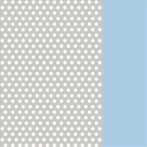 Perforated Polished Palladium/Satin Pastel Blue