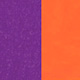 Violet Shiny/Orange Fluorescent