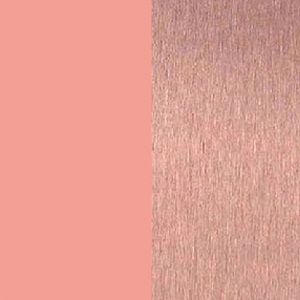Shiny Solid Peach/Polished Rose Gold