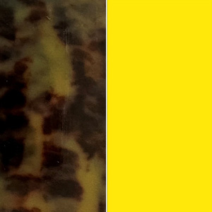 Shiny Tortoiseshell/Neon Yellow Satin