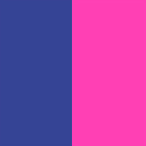 Blue Majorelle Shiny/Rose Fluorescent Satin