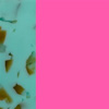Rose Fluorescent Satin/Turquoise Shiny