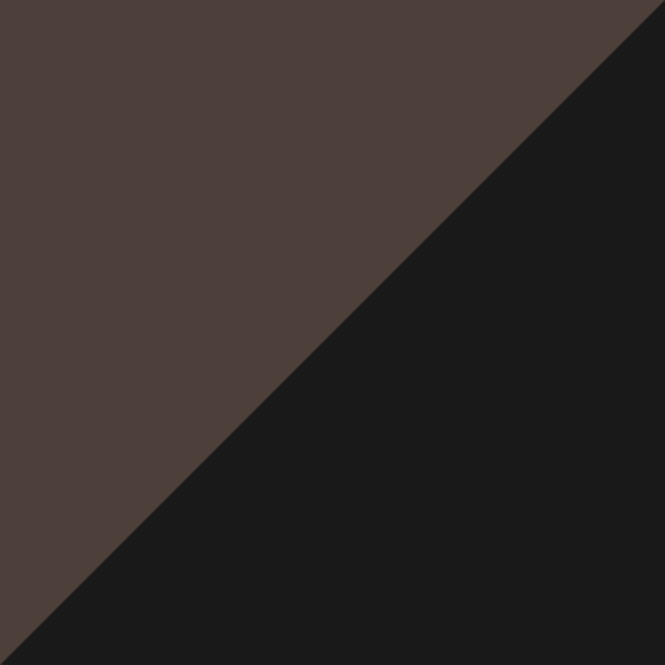 Marron Glacé Matte/Noir Brillant