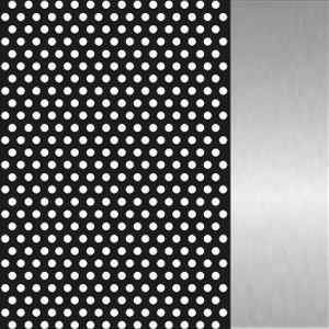 Black Lacquered Perforated/Polished Palladium