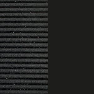 Matte Black Corduroy/Shiny Black