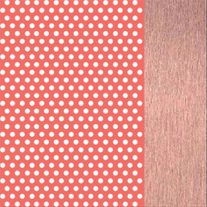 Satin Neon Orange Perforated/Polished Rose Gold