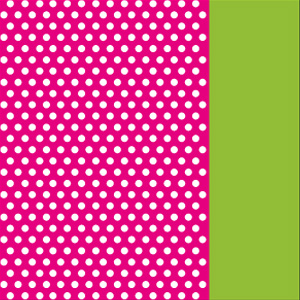 Neon Pink Perforated Satin/Neon Green Satin