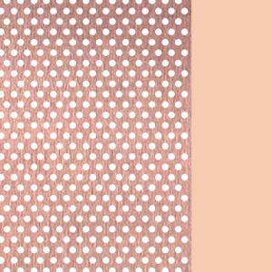 Polished Rose Gold Perforated/Shiny Nude