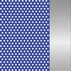 Majorelle Blue Perforated Satin/Polished Palladium
